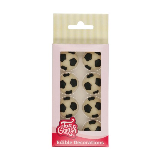 Funcakes Spiselig Kakepynt Fotball Pk/8 Funcakes Spiselig Kakepynt Fotball Pk/8