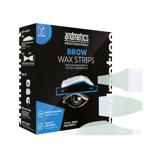 Andmetics Brow Wax Strips Men Professional 40 Andmetics Brow Wax Strips Men Professional 40