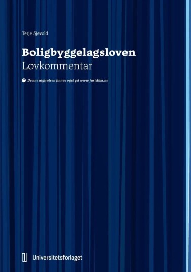 Boligbyggelagsloven Av Terje Sjøvold