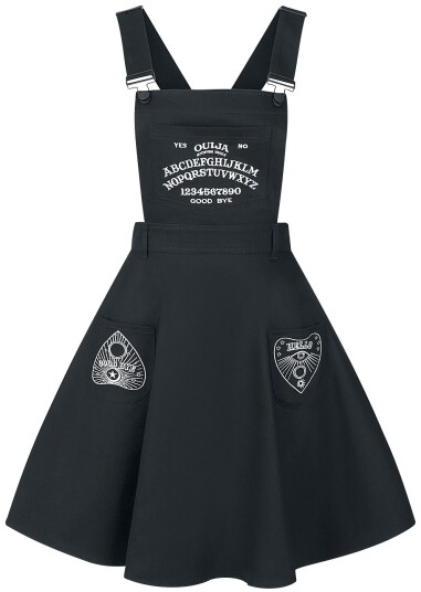 Hell Bunny Middellang kjole   Samara Pinafore DresS til 4XL   Damer   svart