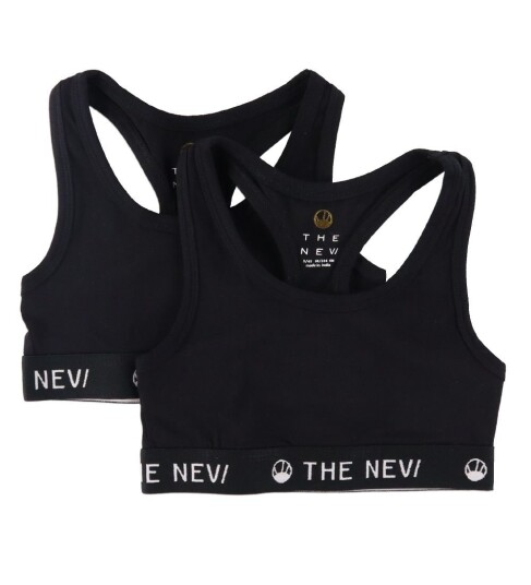 The New Organic Top Noos 2-pack Black/Black 15-16 år
