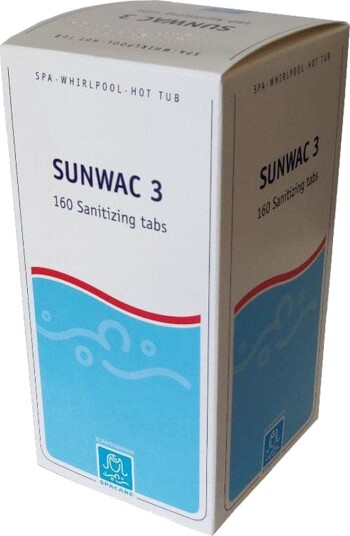 Spacare Sunwac 3 Klortabletter 32/160stk - for bad 100-200 Liter 160 stk