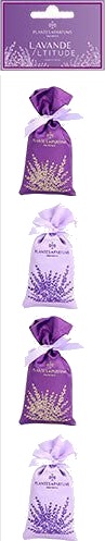 Plantes & Parfums Lavendelposer I Bomullssateng 4x18 gr Plantes & Parfums Lavendelposer I Bomullssateng 4x18 gr