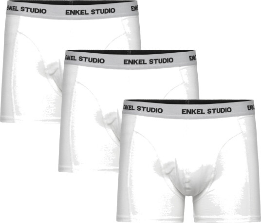 Enkel Studio Boxer 3Pack Eskarl   White   XXL