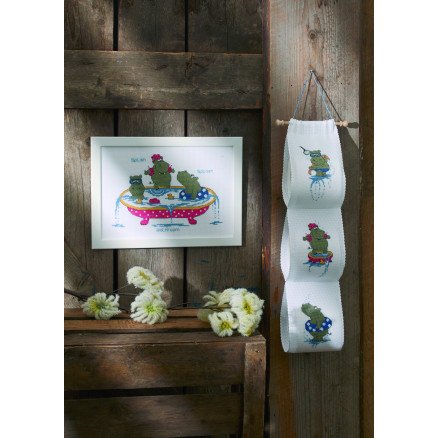Permin Broderisett Flodhester 12x63cm