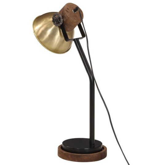 Skrivebordslampe 25 W antikk messing 17x17x60 cm E27 Skrivebordslampe 25 W antikk messing 17x17x60 cm E27
