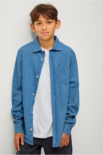 Ellos Collection Denimskjorte David Blå