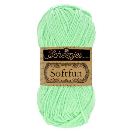 Scheepjes Softfun Garn Unicolor 2640 Mint Scheepjes Softfun Garn Unicolor 2640 Mint