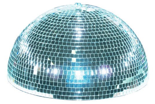 EuroLite Halv Speilkule 20cm