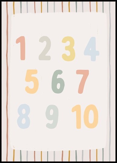 Numbers Ratio2x3 Plakat Plakat / 40x50cm Numbers Ratio2x3 Plakat Plakat / 40x50cm