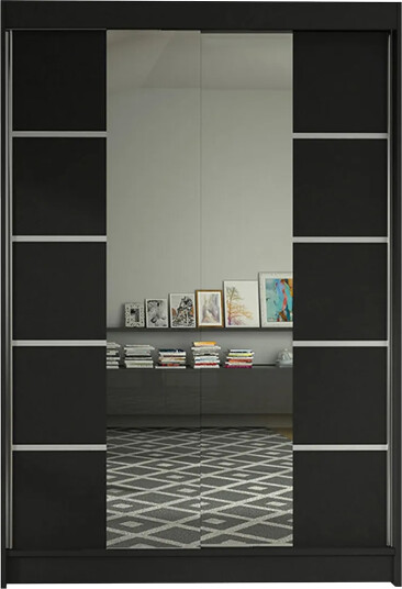Garderobe Lino LED-belysning - Svart