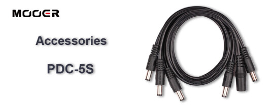 Mooer PDC5S Multi plug 5 Cable straight Mooer PDC5S Multi plug 5 Cable straight
