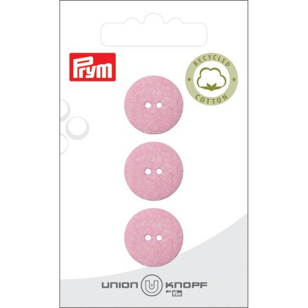 Prym stoffknapp rosa 18 mm 3 stk