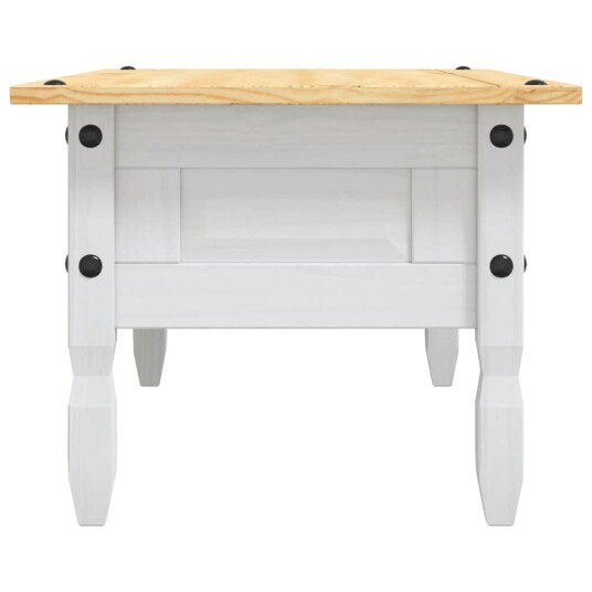 vidaXL Salongbord meksikansk Corona-stil furu 100x60x45 cm hvit