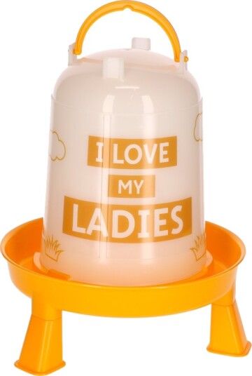 Kerbl Pet "Ladies" drikkekar i plast for høner - 3 l / Ø 23 x H 28 cm