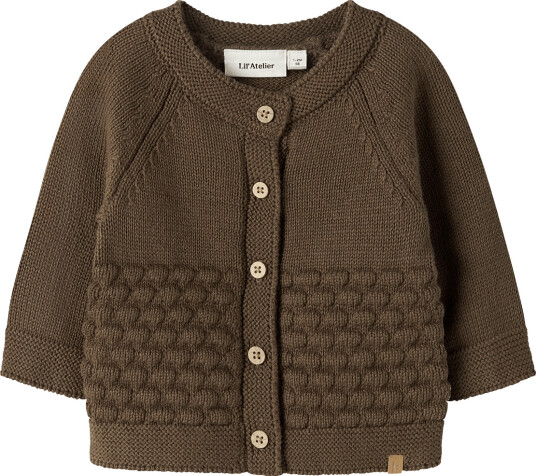 Lil"Atelier Nbnnobir Ls Knit Card Lil Brown 74 Lil"Atelier Nbnnobir Ls Knit Card Lil Brown 74