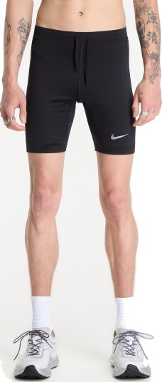 Shorts Nike Fast Men"s Dri FIT Brief Lined Running 1/2 Length Tights Black/ Reflective Silv XXL
