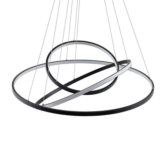 Lucande Filippa LED-pendellampe med 3 ringer