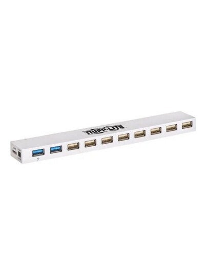 Eaton 10 Port USB Hub USB 3.0 + USB 2.0 White U360 010C 2X3