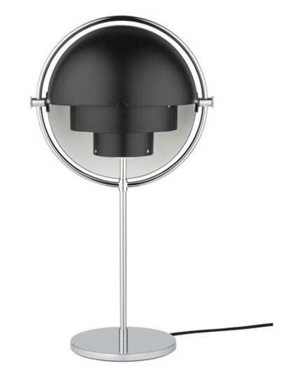 GUBI Multi-Lite Bordlampe Krom & Sort GUBI Multi-Lite Bordlampe Krom & Sort