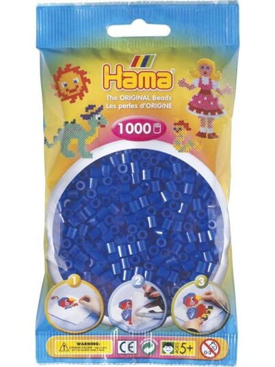 Hama Ironing beads-Blå Neon (036) 1000pcs. Hama Ironing beads-Blå Neon (036) 1000pcs.