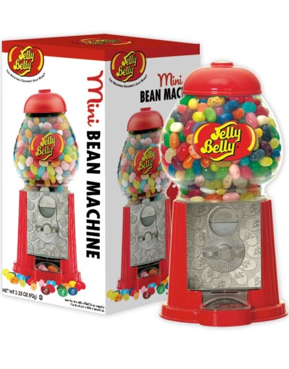 Jelly Beans Tyggegummi Dispenser 24 cm Original Jelly Belly Maskin i Metall og Glass USA Import Jelly Beans Tyggegummi Dispenser 24 cm Original Jelly Belly Maskin i Metall og Glass USA Import
