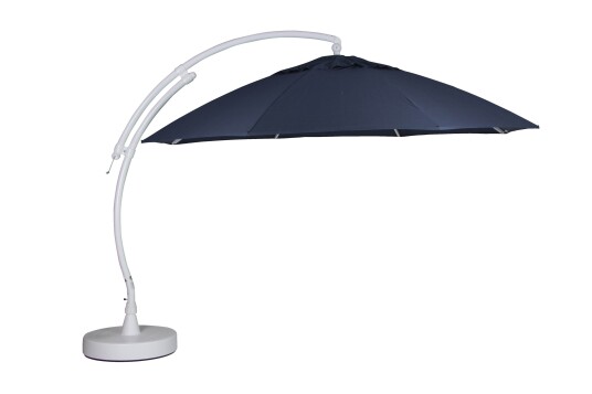 Brafab Easy Sun parasoll Hvit/blå 3,75 m fot ikke inkludert