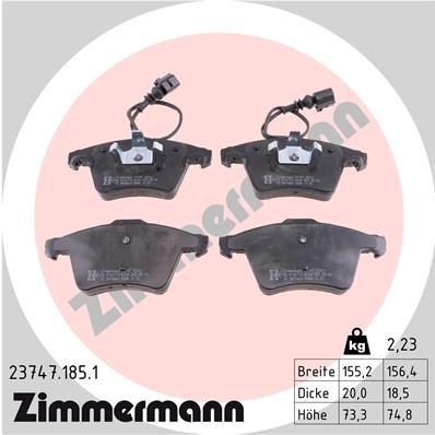 Bremseklosser ZIMMERMANN 23747.185.1 Bremseklosser ZIMMERMANN 23747.185.1