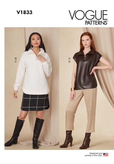 Vogue 1833 - Overdel og underdel STRL: XS-XXL