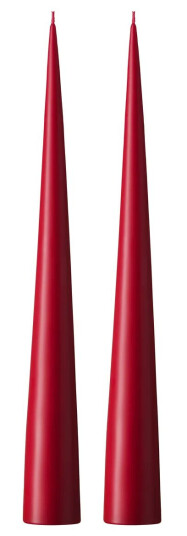 Ester & Erik kjeglelys 37 cm 2-stk. matt Wine 44