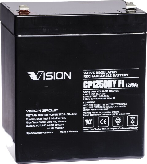 Vision Batteri CP1250 12 v 5 ah Vision Batteri CP1250 12 v 5 ah