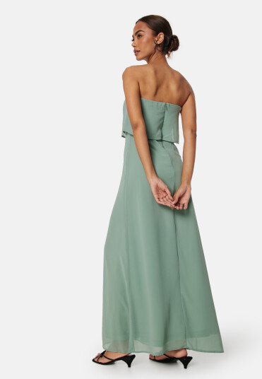 VILA Milina Strap Maxi Dress Green Milieu 44