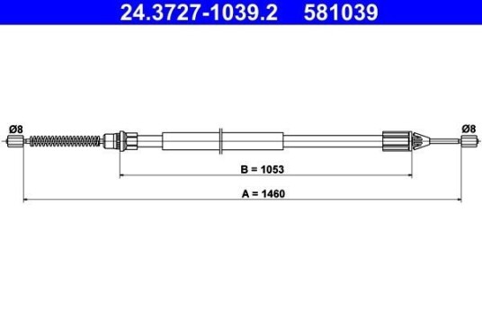 Bremsewire ATE 24.3727 1039.2 Bremsewire ATE 24.3727 1039.2