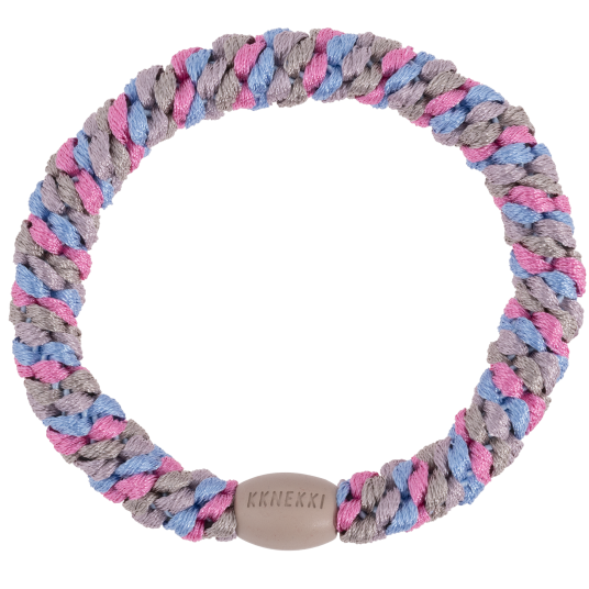 KKNEKKI Glitter Hårstrikk | 21 Varianter Sky Blue Pink Glitter KKNEKKI Glitter Hårstrikk | 21 Varianter Sky Blue Pink Glitter