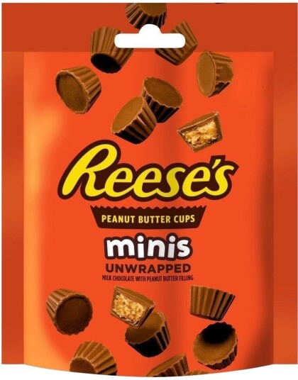 Reese’s Mini Peanut Butter Cups Unwrapped   Pose 68 gram USA Import