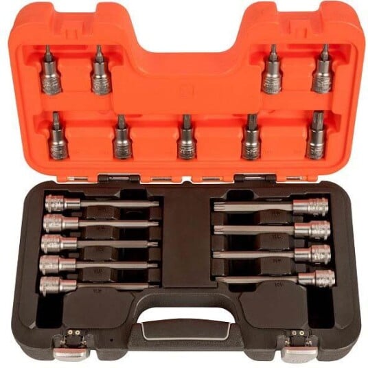 Bahco S18TORX Bitspipesett 18 deler, 1/2", Håndverktøy Bahco S18TORX Bitspipesett 18 deler, 1/2", Håndverktøy