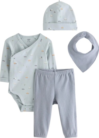 Lindex 4 Piece Baby Starter Kit Blue 62