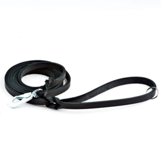 Feel Leather Braid Lærkobbel Svart (22Mmx180Cm)