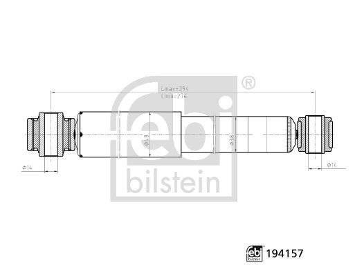 Støtdemper FEBI BILSTEIN 194157 Støtdemper FEBI BILSTEIN 194157