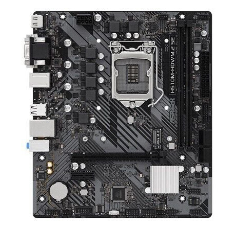 ASRock H510M-HDV Hovedkort Micro ATX LGA1200 DDR4 med M.2 og HDMI 4K