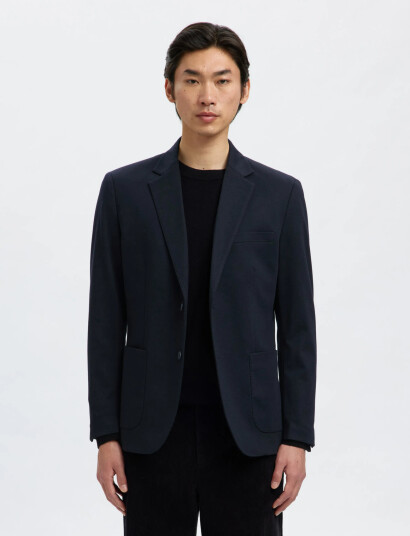 Selected Slhslim-Lewis Lano Jersey Blz Noos - Navy - 46