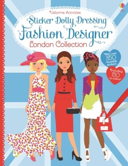 Sticker Dolly Dressing Fashion Designer London Collection Av Fiona Watt
