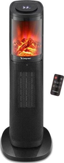 Beper P203TER011 Vifteovn - 2000W, Timer - Svart