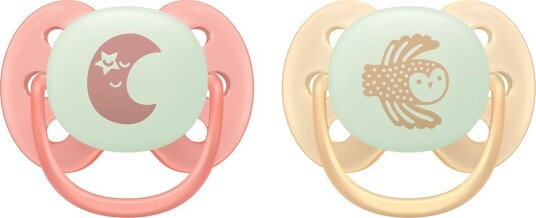 Philips Avent Ultra Soft Night 0-6m Gulrosa 0-6 mnd Gul/Rosa 2 stk.