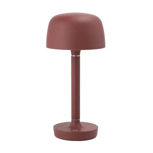 Scandi Living Halo bærbar bordlampe 25,5 cm Burgundy