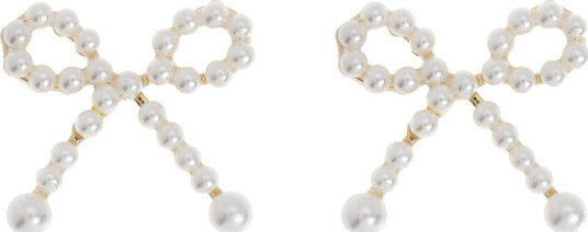 Timi Of Sweden Juliette Cute Pearl Bow Stud Earrings Timi Of Sweden Juliette Cute Pearl Bow Stud Earrings