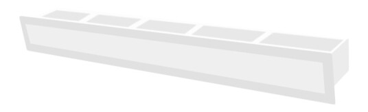Peisbutikkenas Ventil SLIMline 100x900 Hvit 28465090-3 Peisbutikkenas Ventil SLIMline 100x900 Hvit 28465090-3
