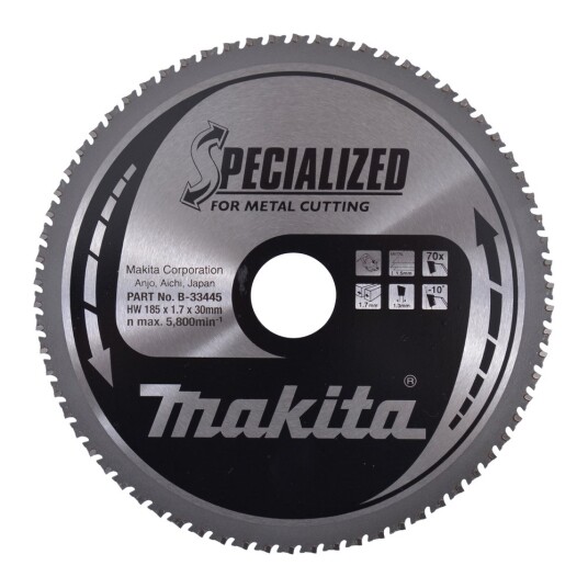 Makita Sirkelsagblad 185mm 70T for Metall