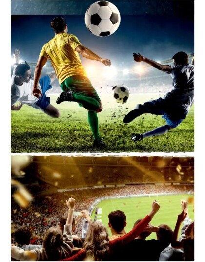 Amscan 8 stk Fotball Godteposer Papirposer Med Klistremerker Kick It 9918410