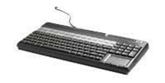 HP USB POS Keyboard with Magnetic Stripe Reader - Tastatur - Engelsk - Svart